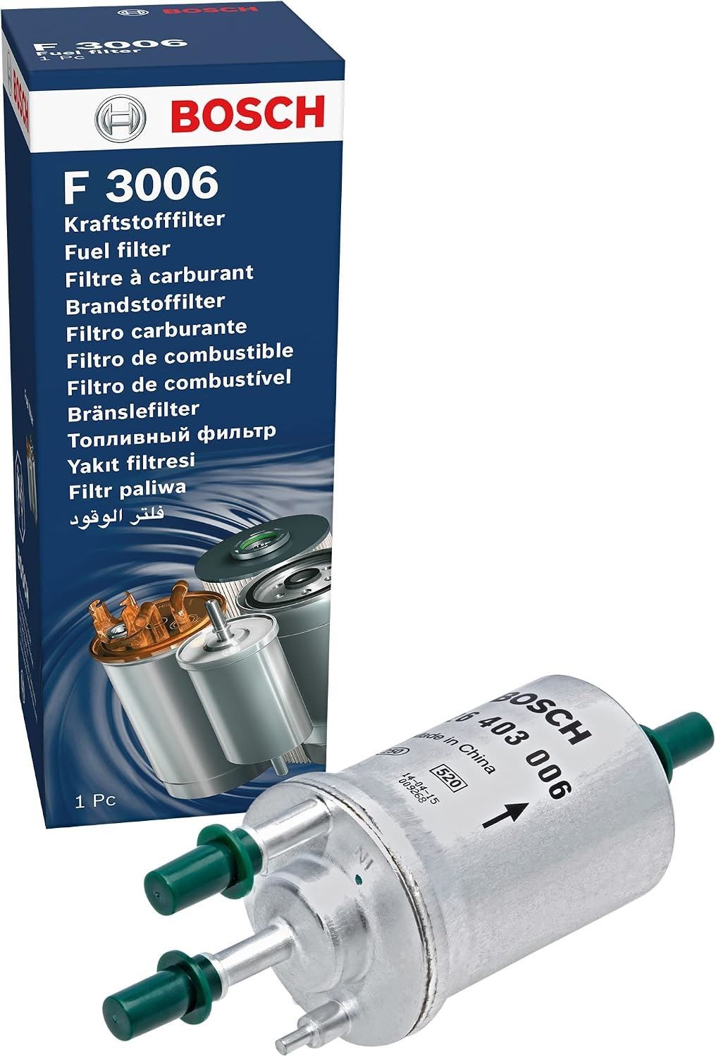 Fuel Filter fits SEAT ALTEA 5P, 5P1 1.4 1.6 04 to 15 Bosch 6Q0201051A 6Q0201051C - Image 33