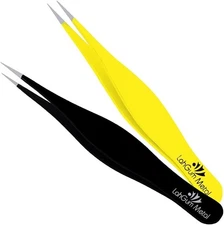 Super Sharp Pointed Tweezers Precision Fine Point Tip Ingrown Hair Removal Kit -