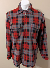 LAUREN Ralph Lauren (Green Label) Womens M Plaid Fleece L/S Full Zip Shacket