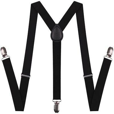 Tirantes ajustables de alta resistencia para hombre con clips, tirantes tipo Y