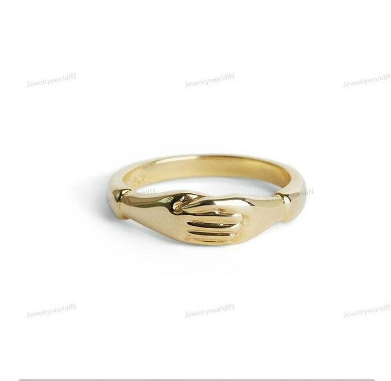 Clasped hands hotsell ring