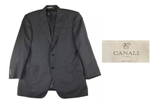 Recent Canali 1934 Men's 52R 42R US Charcoal Gray Blazer Sport Coat Suit Jacket