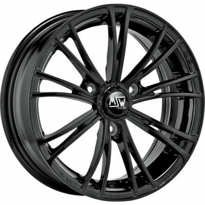 MSW X2 smart 451 Winterräder fortwo Alufelgen by OZ schwarz Winterreifen Hankook - Bild 1 von 4