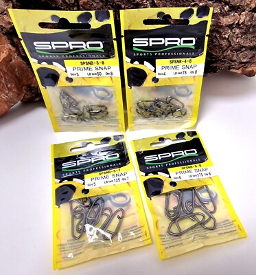 Spro Prime Snap HD Gr. 3 4 5 6 Heavy Duty Karabiner Einhänger Extra Stark OVP