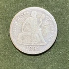 1891 Seated Liberty Dime Old Us Silver Type Obsolete Coin