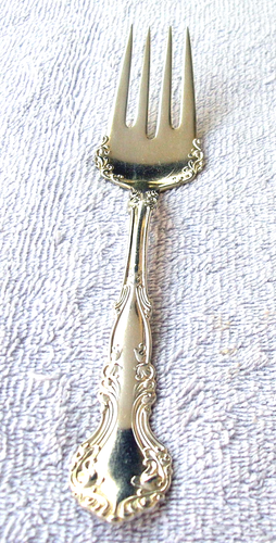 1898 Roger Bros. Placa de Plata Tenedor de Carne Fría, Lote de Patrones del Nuevo Siglo # 17 - Imagen 3 de 5