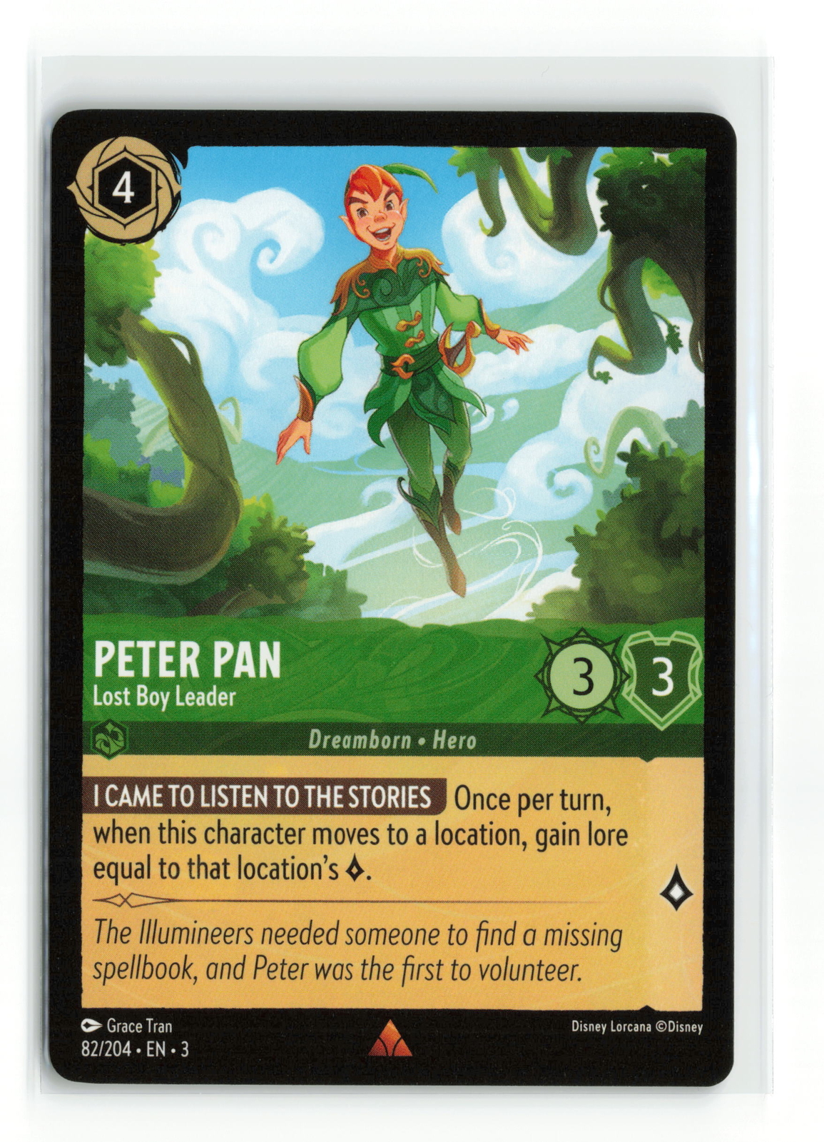 PETER PAN - Lost Boy Leader 82/204 RARE Lorcana Into the Inklands NM