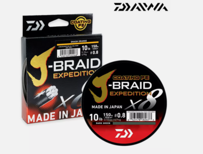 Daiwa Samurai In Braided Fishing Line DAIWA J-Braid Expedition X8E