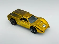Hot Wheels Redline FORD J CAR Gold US Black Interior Nice !!!