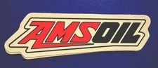 AMS Oil Racing Sticker *Matte*Finish. Approx Size: 3-1/8”X 3/4” Self Adhesive