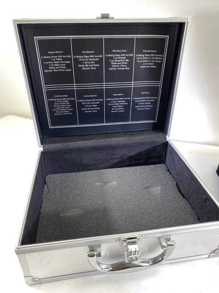 Boston Legal Crew Promo TV Glass Martini Shaker Steel Barware Drink Mixer DS66 - Image 4 of 4