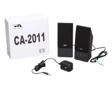 Lot Of 2 New Cyber Acoustics CA-2011 Audio System Computer Speakers