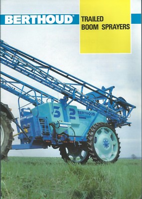 Farm Equipment Brochure - Berthoud Mack Alba - Trailed Boom Sprayer c1991 (F5757