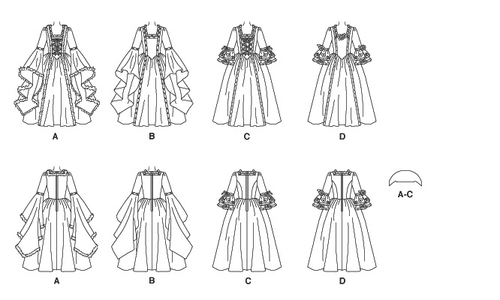 McCall's SEWING PATTERN M5731 Misses' Or Kids' Princess Costumes - Picture 7 of 8