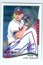 Luis Avilan autographed baseball card (Atlanta Braves) 2014 Topps #US225