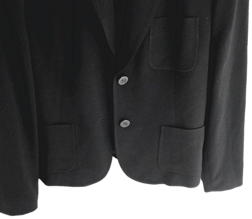 Talbots Patch Pocket Blazer Women's Sz 12 Black Acetate Blend Coat Peak Lapel - Picture 4 of 10