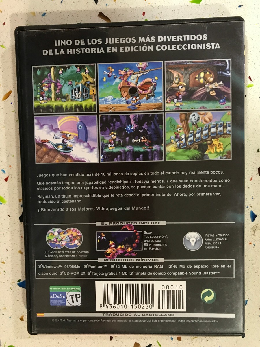 Rayman PC CD ROM Game FX Ubisoft In Spanish | eBay