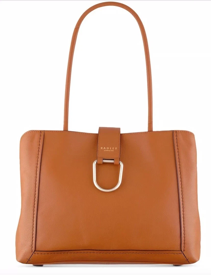 New Radley London Primrose Hill large Tan Multi-Compartment Bag D Loop  leather | eBay