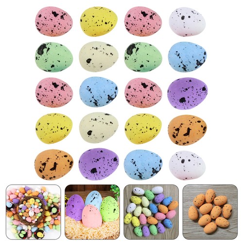 Lot De 10 Faux Œufs D’Oiseaux En Mousse – Réalistes, Faits Main, Idéal Pâques, Déco Jardin & Fête