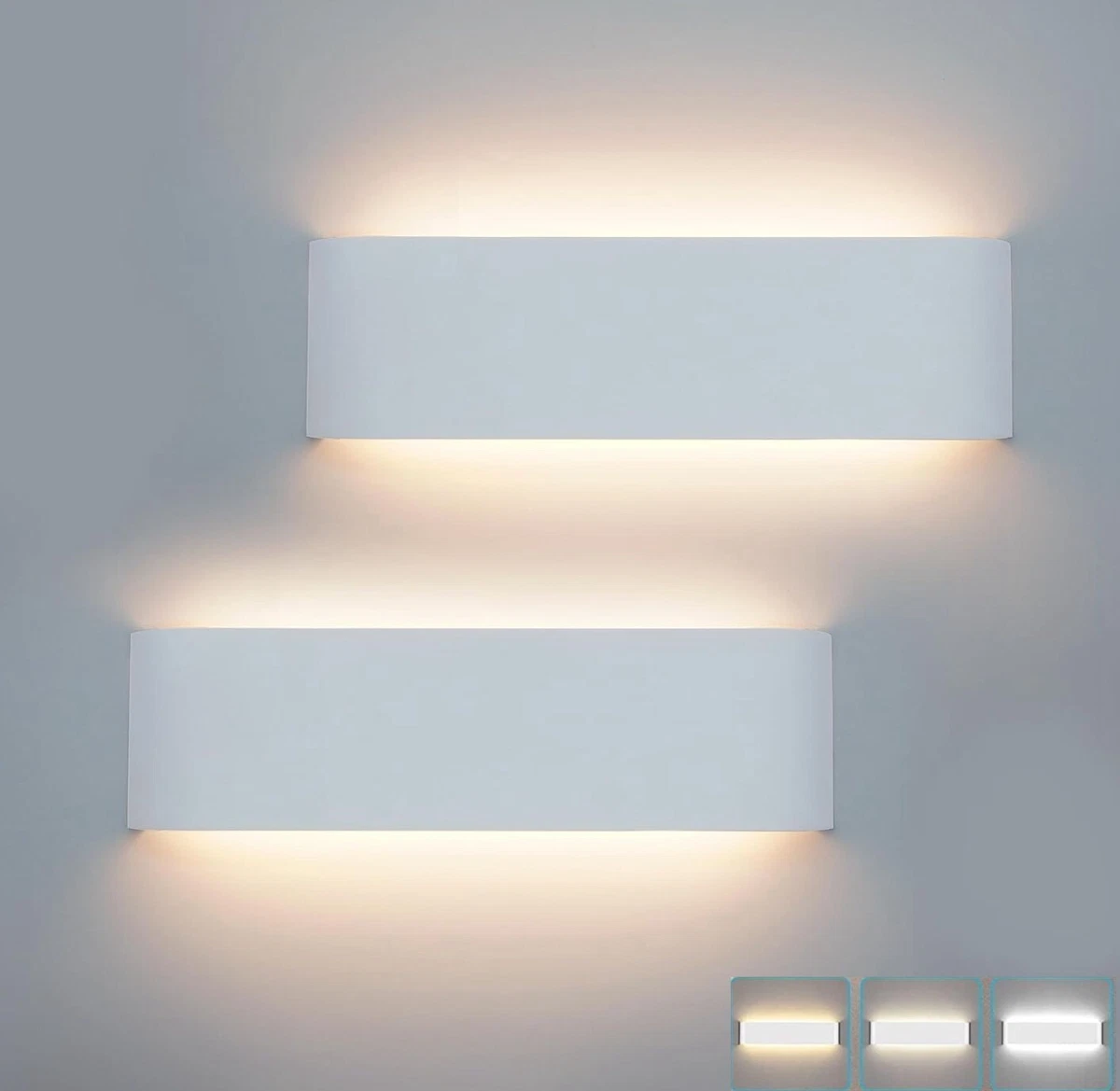 Lampada Da Parete LED Interna/Esterna IP65 - Moderna, In Ferro E Acrilico, 220-240V, 900-3200 Lumen