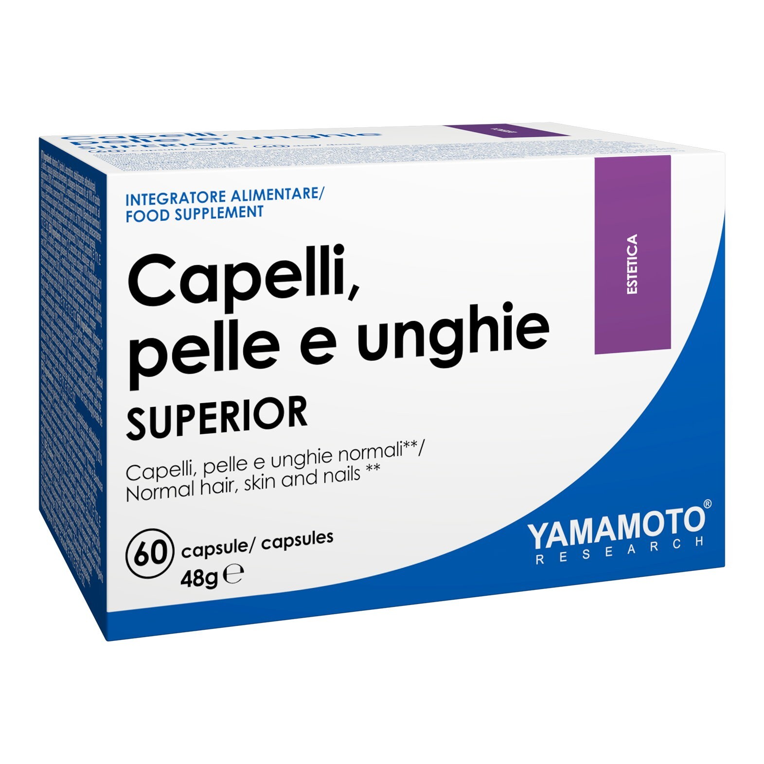 YAMAMOTO RESEARCH CAPELLI, PELLE E UNGHIE SUPERIOR 60 CAPSULE  - INTEGRATORE