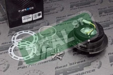 NRG Steering Wheel Quick Release Gen 2.5 Black Body Black Chrome Ring SRK-250BKC