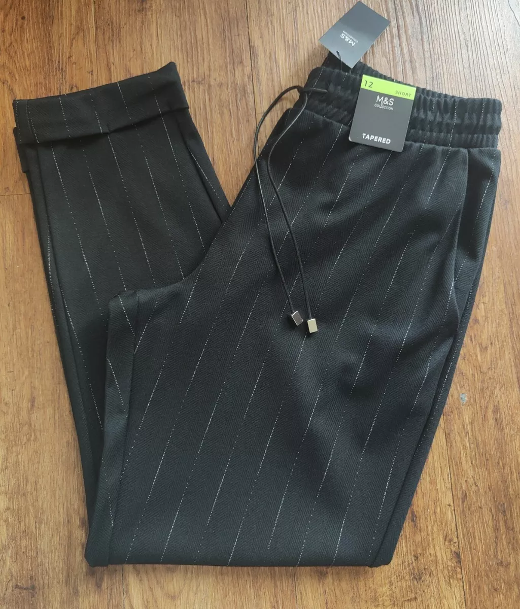 Black ankle cheap grazer trousers uk