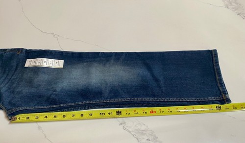 Boy 's Jeans Stretch Bootcut & Skinny Dark Wash 2 Pair Cat & Jack Size 12 - Picture 5 of 9