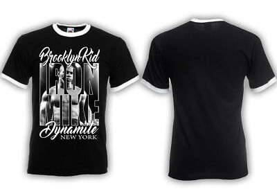 Brooklyn Kid M3 Ringer Shirt Iron Mike Tyson,Holyfield,Boxen,Ring,Kult,Fight