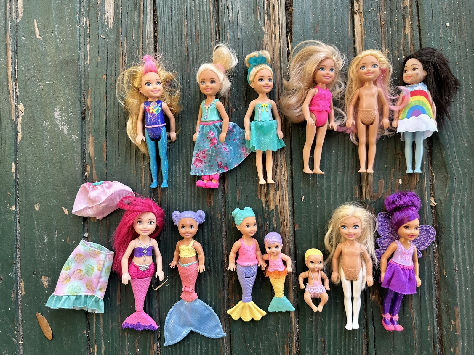 Barbie Little Sister Kelly Dolls And Barbie Babies Lot Of 13