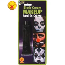 Black Cream STAGE MakeUp Tube Halloween Skeleton Costume Zombie Witch Ghoul 19g
