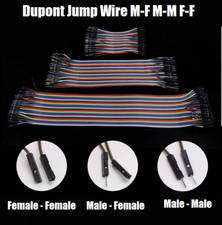 40 Dupont Jumper Cable Wire M-F M-M F-F Breadboard Cable Lead DIY HOBBY