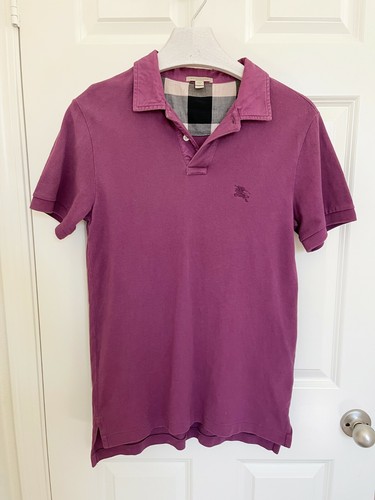 burberry purple polo