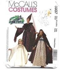 McCall's Costumes 8937 Size Small Medieval,Childrens,Girls,Misses,1997 New Uncut