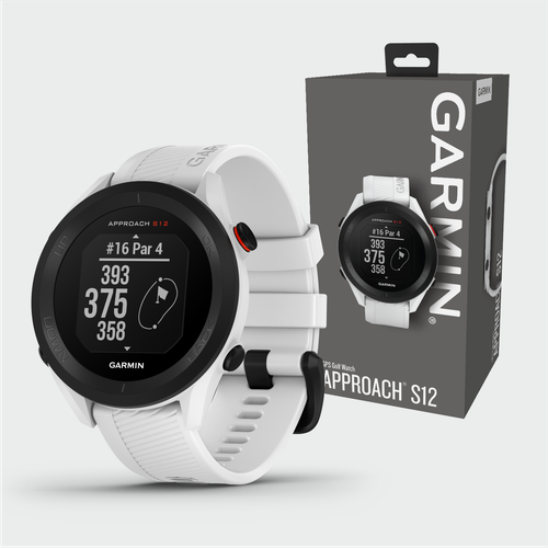 Garmin Approach S12 Premium White GPS Golf Watch with Power Pack Bundle eBay