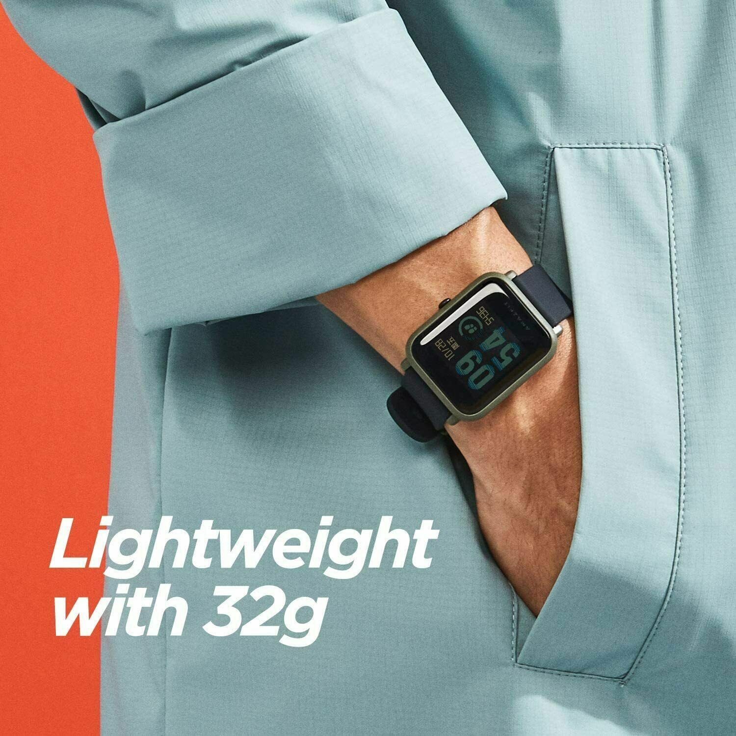 Amazfit A1608 Bip Fit Black Buckle Smart Watch - (A1608B) for sale online |  eBay