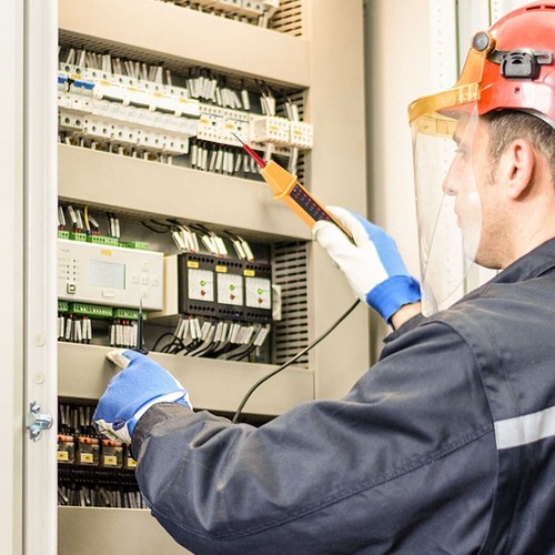 Spannungsprüfer Spannungstester Phasenprüfer Stromprüfer 6-380V AC DC 2-Poliger - Bild 7 von 12