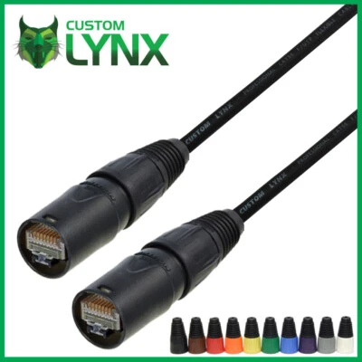 Custom Lynx Cat5e Tourgrade Line 6 Variax Lead. Neutrik Ethercon Cable. Shielded