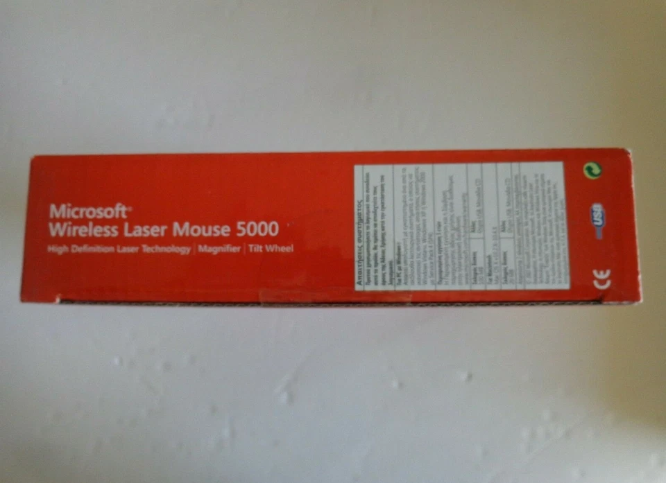 Microsoft Wireless Laser Mouse 5000 - Metallic Black (Factory Sealed Retail Box) - Image 4 of 4