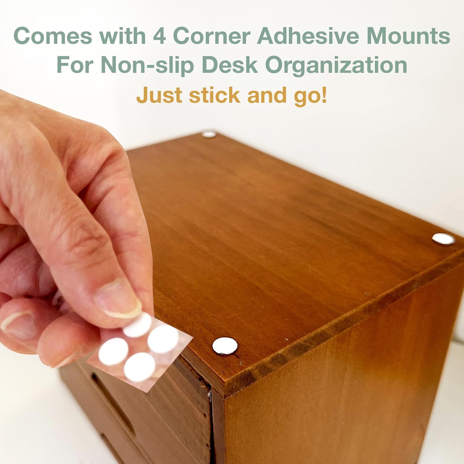 Vintage Card Catalog Drawers for Desktop - 6-Drawer Mini Wood Mahogany 