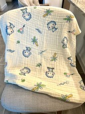 NEW Baby Blanket DINOSAUR light weight swaddling blanket