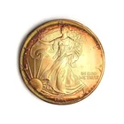 SEMI-KEY TONED GEM BU 1995 American Silver Eagle .999 SILVER DOLLAR