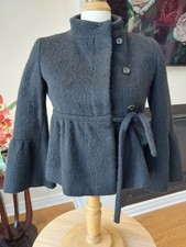 New Red Valentino Black Wool Cashmere Alpaca Mix Jacket Blazer Small