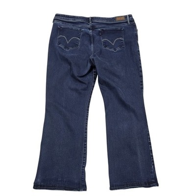 Levi's Perfectly Shaping 512 Bootcut Jeans in Dark Wash Size 22W Short