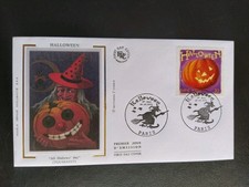 Enveloppe Premier 1er jour Halloween N° 3428 Oblitéré Paris 2001