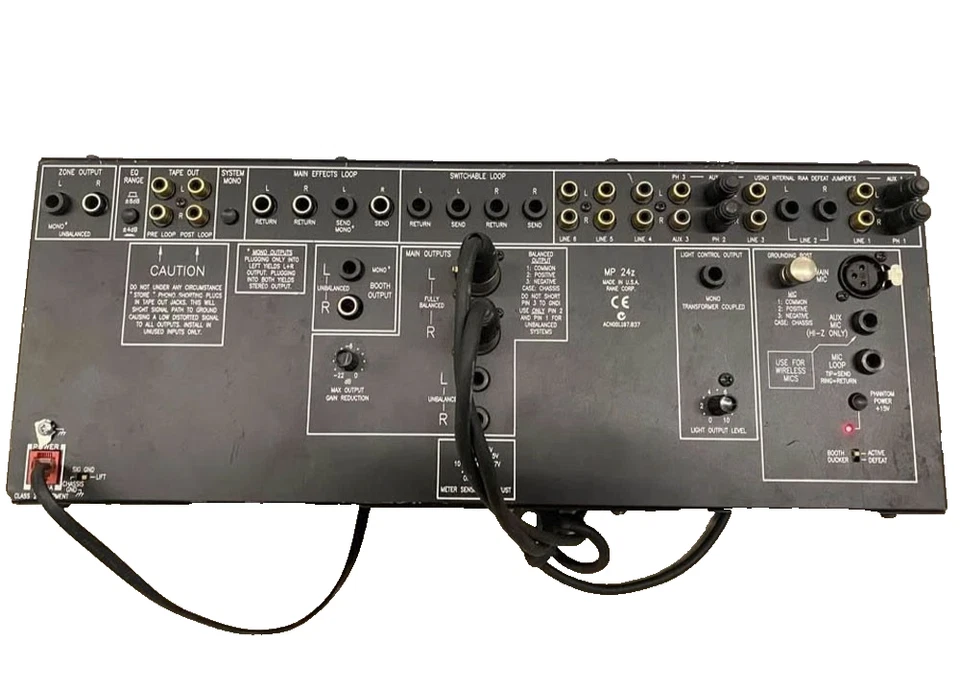 Rane MP 24z Analog Club Mixer 9 Inputs 4-Channel Professional Rack Mount Black - Image 2 of 3