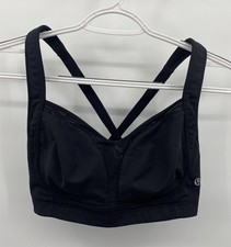 Lululemon Workout Sports Black Bra Adjustable Straps 3 Hook 34D