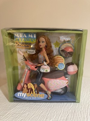 Mattel My Scene Miami Getaway Kenzie Barbie Doll & Scooter Playset BNIB NRFB