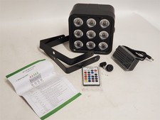 6-in-1 RGBWA UV Rechargeable Battery Powered Stage Lights 9 x 6W DMX512 Control