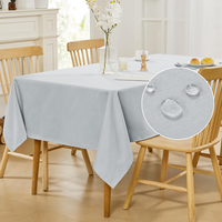 Abwaschbare Tischdecke Lotuseffekt Wasserabweisende Tischdecken Leinenoptik Tisc
